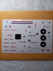 Mobat Tank Sticker Sheet, New Repro, Peel & Stick! Some Cut And Trim Required