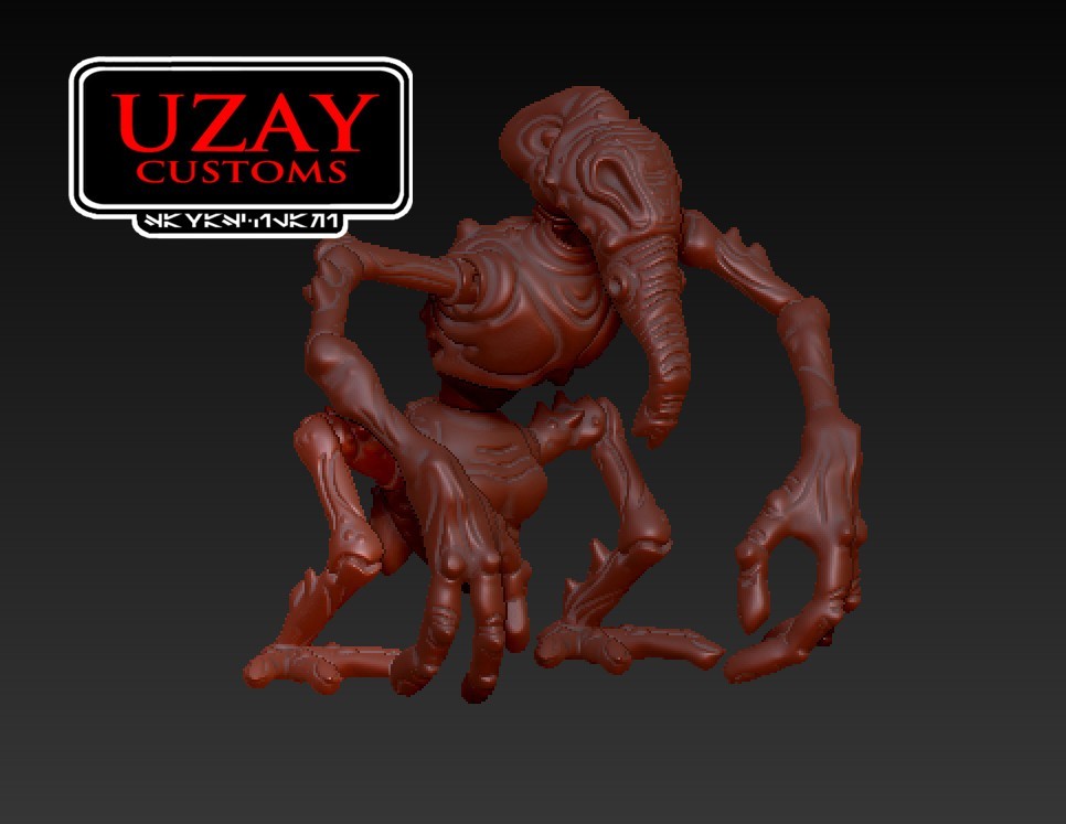 Dejarik Holochess Figures Grimtaash for 3.75in, 6in Diorama (1:18, 1:12 scales)
