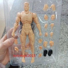 US Romankey 1/12 Yellow Super Flexible Man Body Male 6”Joint Figure Doll Toy