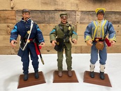 3 VINTAGE GI JOE SOTW FORMATIVE INT. 12″ FULLY JOINTED ACTION FIGURES