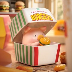 TOP Lulu The Piggy Blind Box – Burger Express Movable Series Figurines Toys