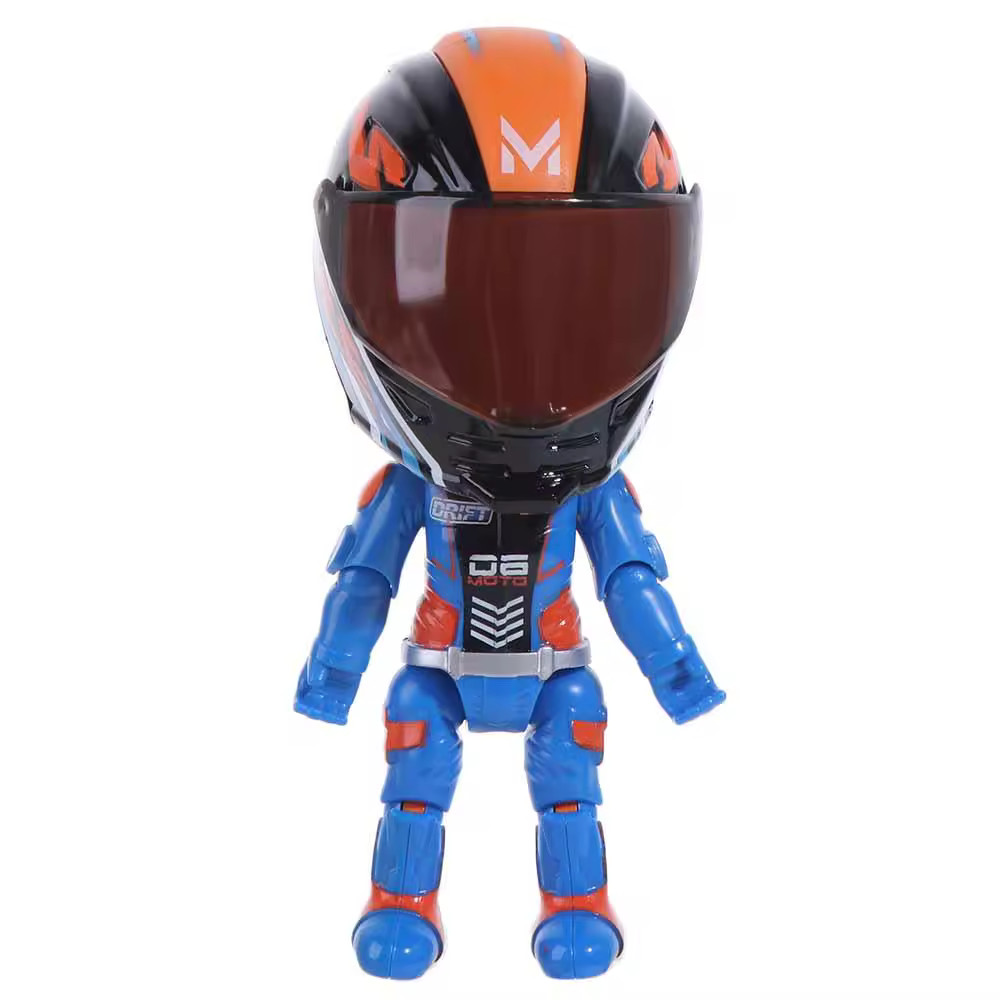 Deformable Motorcycle Rider Action Figure Transform Bike Alloy Toy Gift