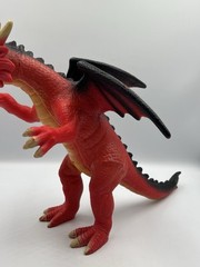 Fantasy Dragon 18” Long Red Orange 2018 Polyester Material Toys R Us Rare SEE