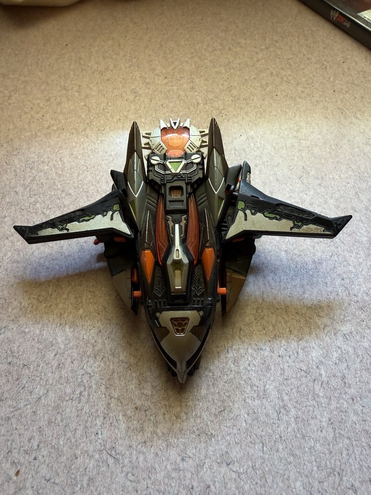 Transformers Cybertron Sideways Deluxe Class 2005 Jet 100% Complete W/ Manual