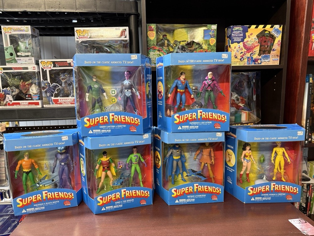 Super Friends Dc Direct 2003 Complete Set