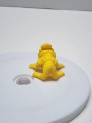 Vintage TMNT Raph the Green Teen Beret Biting Bulldog Figure Yellow Mutant Ninja