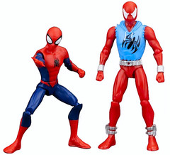 Action Figure SPIDER-MAN vs SCARLET- SPIDER set Lot Spider-verse into Spiderman