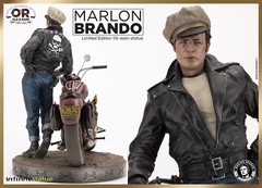 Infinite Statue Marlon Brando with Bike from The Wild One 1/6 Scale Statue New