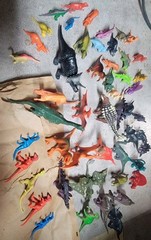 Big Variety Lot Of 50+ Dinosaurs Multiple Sizes From Miniature To Small 1”-5”