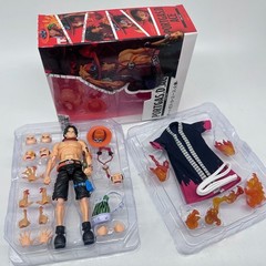 Bandai SHF Portgas D Ace One Piece Action Figure Articulated Toy Gift