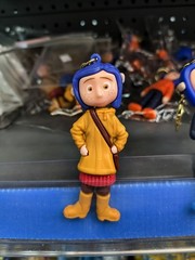 Coraline Style Silicone Keychain Horror Doll Bag Charm Toy（3pc）