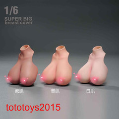 1/6 1:12 Female Big Bust Breast Cover Model For 12” 6” Action Figure Body Toy