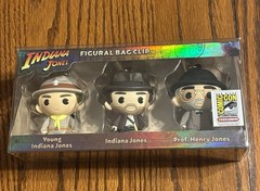 SDCC 2023 Indiana Jones 3D Foam Bag Clip Set Monogram International Comic Con