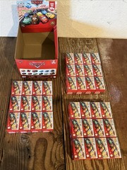 LOT 36 PIXAR RED FIRE TRUCK CARS MINI RACERS #01 SERIES 1 CASE RACE & RESCUE