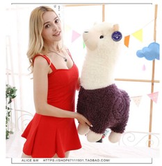 Giant Plush Alpaca Cute Stuffed Llama Soft Toy Doll Pillow Kids Gift 80/100CM