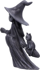 Nemesis Now Little Souls – Beam Figurine 12.7cm, Resin, Black, Witch Ghost on Br