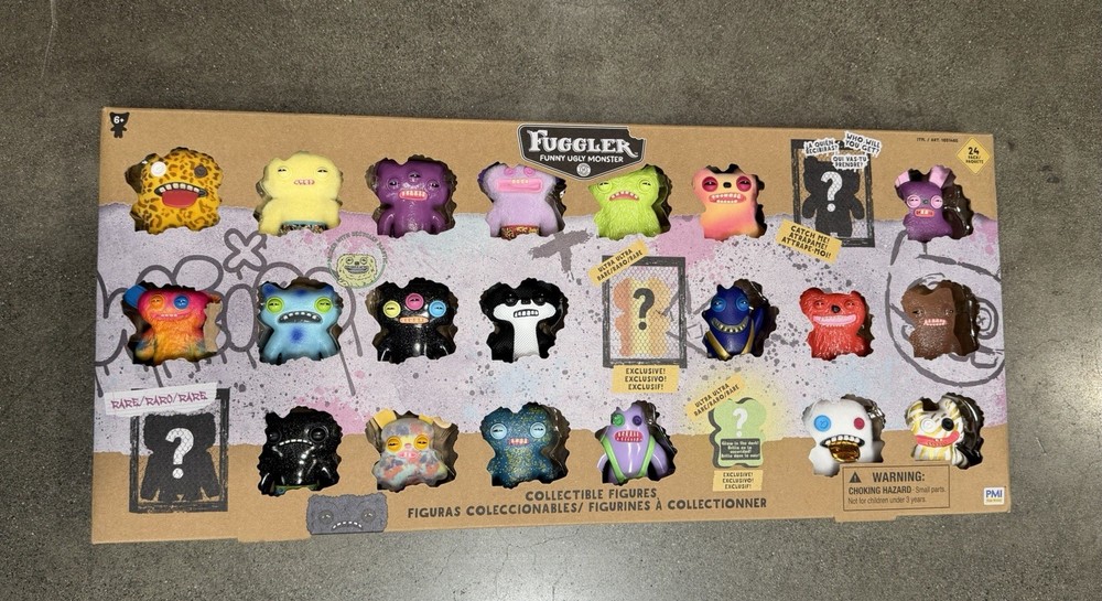 Fuggler Funny Ugly Monster 24 Pack Mini Figures Set W/ Rare Chase Figs NIB