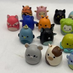Squishmallows Squish-A-Longs Mini Figures Lot 20pc Animals Fruit Toys Jazwares