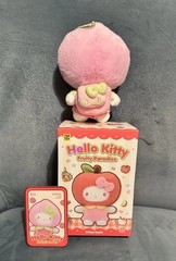 Top Toy Hello Kitty Fruity Paradise Opened Plush Pendant – Soft Peach