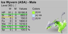 ICE WYVERN TOP STATS 1000 Melee Ark Survival Ascended PVE