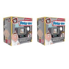 2 PACK Tiny TV Classics Family Guy Edition Real Working Mini Television