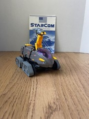 Vintage Coleco StarCom Shadow Raider Vehicle with Captain Battlcron Figure