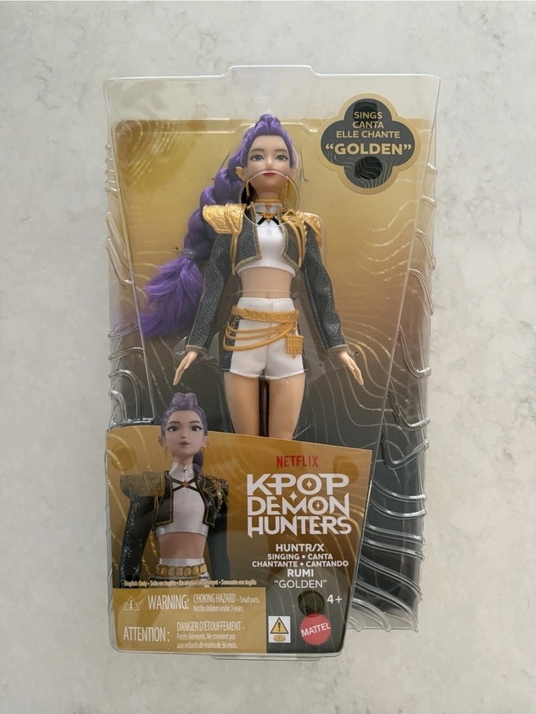 Mattel K-POP Demon Hunters Anime Rumi Fashion Girl Singing 11″ Doll New IN HAND