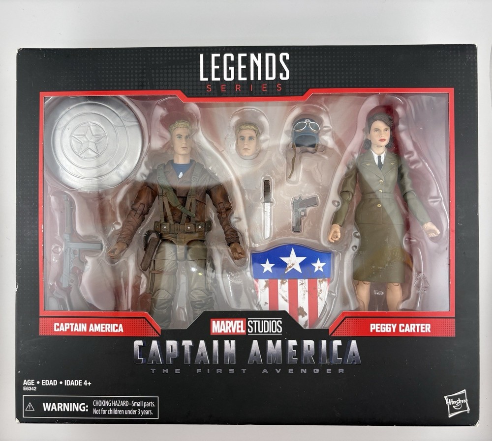 Marvel Legends Captain America: The First Avenger Pack Steve Rogers Peggy Carter