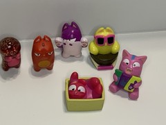 Lost Kitties Collectible Toy Figures Lot Of 7 Cat Figures