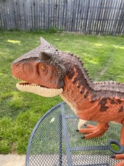 Jurassic World Carnotaurus Dinosaur Figure 39″ Long Colossal Mattel EUC