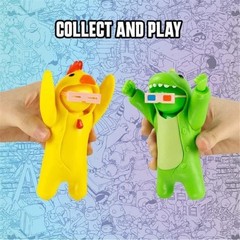 Gang Beasts Yellow Chicken Costume Video Game Fighter Character Figure -New