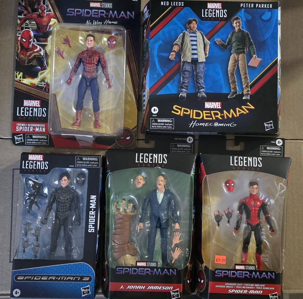 BRAND NEW Spider-Man Marvel Legends Spider-Man Films LOT