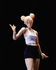 US Romankey X COWL 1/12 Pale Girl Action Figure Model Flexible 6inch Female Doll
