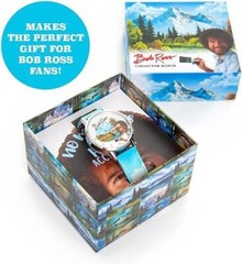 Bob Ross Collectors Analog Watch Licensed Retro Pop Culture Painter Mighty Mojo