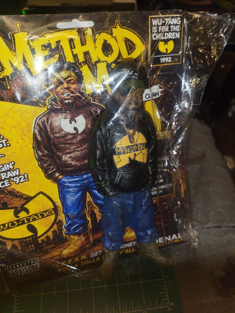 DENALI COLLECTIBLES Rare Custom WU-TANG METHOD MAN Figurine Black Blue Yellow