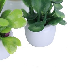 4 Pcs Mini Simulation Pot Plants Set Artificial Potted Plants Set with