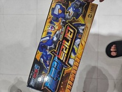 Metal Cardbot S Bluecop Trinity Transforming Robot Figure SAMG Korea Toy Mecha K