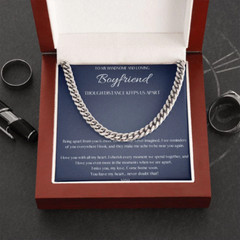 Boyfriend Long Distance Gift, Boyfriend Necklace Personalized, Boyfriend Necklac