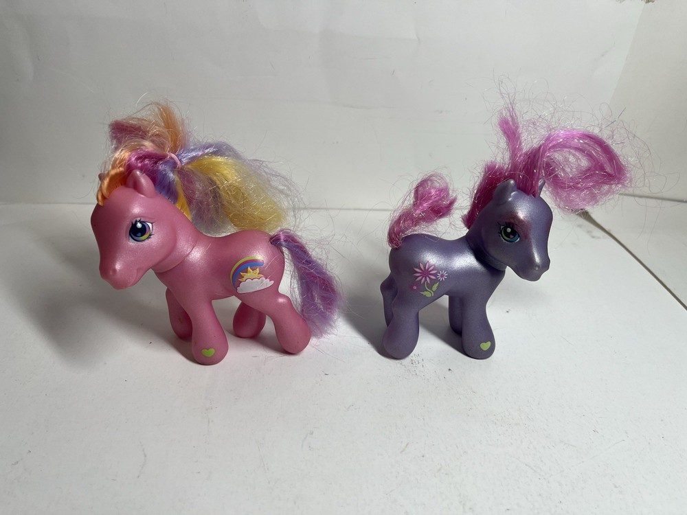 My Little Pony G3 PETAL BLOSSOM And FLASH 2002 Hasbro Lot Of 2