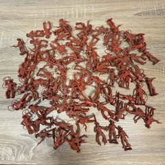Vintage MPC Marx 1960’s Cowboys & Indians Huge Lot Plastic Toy Soldier lot 55mm