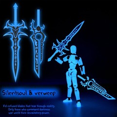[6-PACK] Glowing Titan 13 Action Figure Set Already Assembled, Dummy 13 3D Pr…