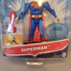 DC JUSTICE LEAGUE ACTION SUPERMAN POWER CONNECTS ACTION FIGURE 4.5-INCH NEW