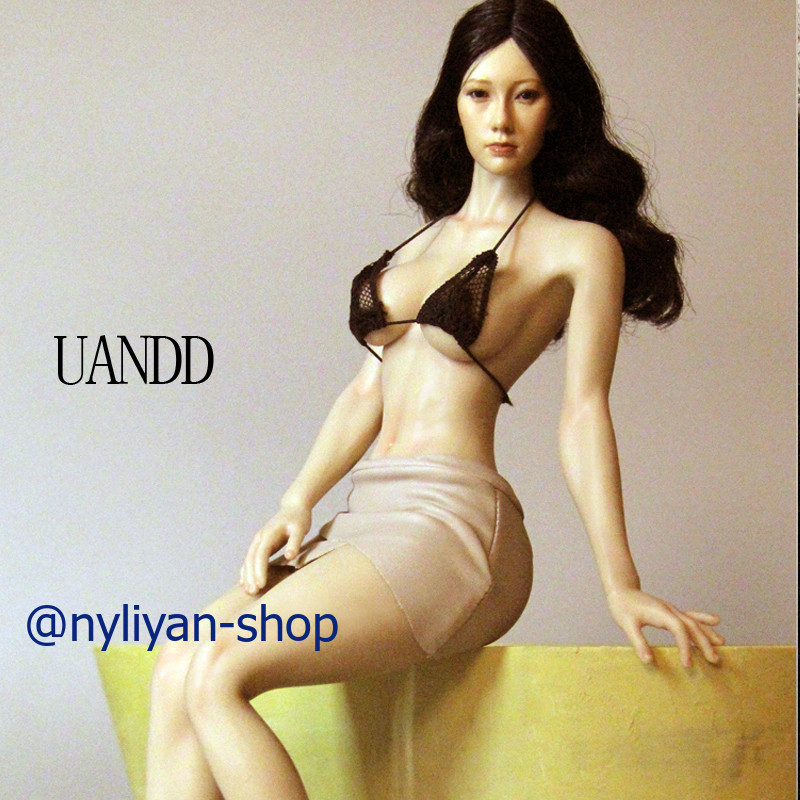 UANDD 1/6 No Finger Bone Seamless Thin Waist Body 12″ Female Figure For OB Head