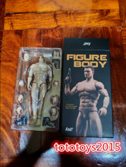 ANT 1:12 Muscular Strong Figure Flexible Body Head Hand Shape Shoes Male Doll