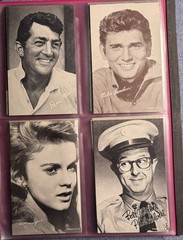 24 Vintage 1950-60s Movie and TV Star Exhibit Cards – John Wayne, Lone Ranger