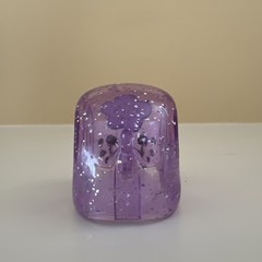 Xia-Xia Pets Hermit Crab Shell Glitter Purple with White Flower by Cepia
