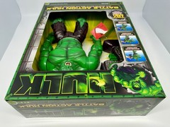 2003 Marvel Battle Action Hulk Toy Biz 12 Figure W/ Snap-On Battle Grip & Sound