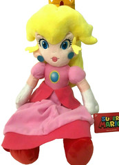 Jumbo Nintendo Super Mario Soft Plush Doll 16″ PRINCESS PEACH New. Toy