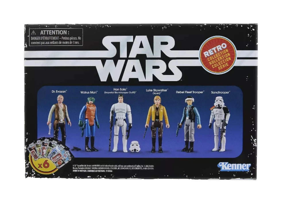 Hasbro Star Wars Retro Collection Episode IV A New Hope 6-pack 3.75” Figures NEW