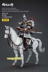 JOYTOYS JT5901 JT6045 1/18 White Feather Snowfield Archery Cavalry Armored Horse